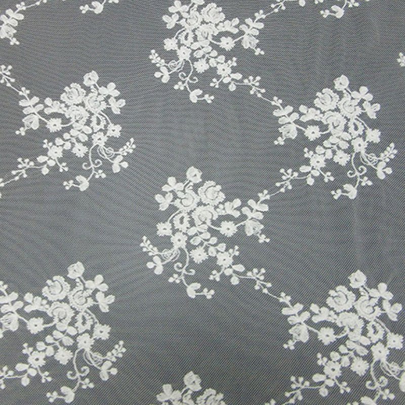 Embroidered Lace Bridal Evening Polyester Sequin Fabric for Bridal Who 3